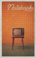 Notebook: 1970s TV Set Charming Composition Book Journal Diary for Men, Women, Teen & Kids Vintage Design Retro Telly