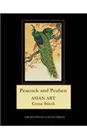 Peacock and Peahen: Asian Art Cross Stitch Pattern