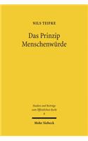 Das Prinzip Menschenwurde: Zur Abwagungsfahigkeit Des Hochstrangigen