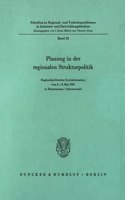 Planung in Der Regionalen Strukturpolitik