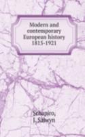 Modern and contemporary European history 1815-1921