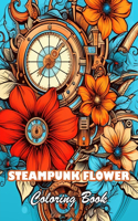 Steampunk Flower Coloring Book