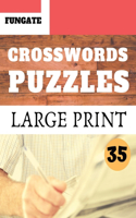 Crosswords Puzzles: Fungate Crosswords Easy large print crossword puzzle books for seniors - Classic Vol.35