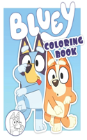 Bluey Coloring Book: 19 Illustrations for Kids