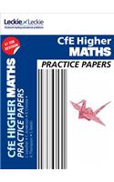 Higher Maths Practice Papers: Prelim Papers for Sqa Exam Revision(Practice Papers for SQA Exam Revision)