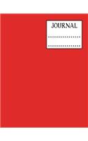 Red Journal: Diary. Notebook. Journal. Blank Lined Paper. 120 pages. 8.5x11