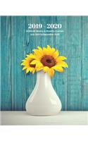 2019 - 2020 18 Month Weekly & Monthly Planner July 2019 to December 2020