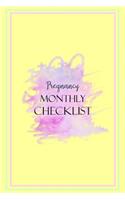 Pregnancy Monthly Checklist