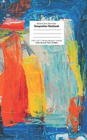 Bold Abstract Primary Colors 4x4 Graph Composition Notebook