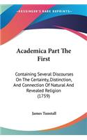 Academica Part The First