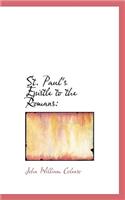 St. Paul's Epistle to the Romans