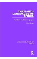 The Bantu Languages of Africa
