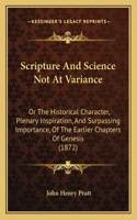 Scripture and Science Not at Variance