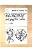 A Survey of the Cathedrals of York, Durham, Carlisle, Chester, Man, Litchfield, Hereford, Worcester, Gloucester, Bristol, Lincoln, Ely, Oxford, Peterborough, Canterbury Volume 3 of 3: (English)