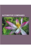 Automotive Companies: Auto Parts Suppliers, Automotive Intelligence Companies, Automotive Motorsports and Performance Companies, Automotive