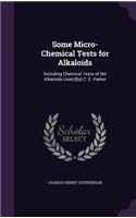 Some Micro-Chemical Tests for Alkaloids