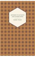 Artemis to Actaeon and Other Verse