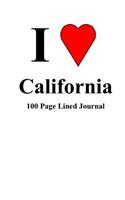 California 100 Page Lined Journal