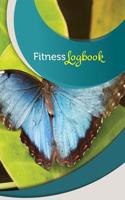 Fitness Logbook: 50 Pages, 5.5 X 8.5 Beautiful Blue Butterfly