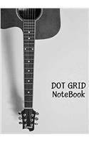Acoustic Guitar Dot Grid Notebook
