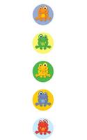 Funky Frogs Chart Seals