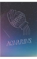 Aquarius Sternzeichen Wassermann - Tagesplaner für 52 Wochen