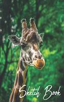 Sketch Book: Giraffe Photograph Themed Notebook for Drawing, Doodling, Sketching, Painting, Calligraphy & Writing