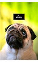 Pug Dog Pup Puppy Doggie Notebook Bullet Journal Diary Composition Book Notepad - Innocent Eye