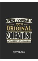 Professional Original Scientist Notebook of Passion and Vocation: 6x9 inches - 110 graph paper, quad ruled, squared, grid paper pages - Perfect Office Job Utility - Gift, Present Idea