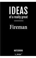 Notebook for Firemen / Fireman