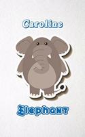 Caroline Elephant A5 Lined Notebook 110 Pages