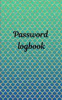 Password Logbook: Personal internet password keeper and organizer.
