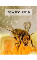 Diary 2019: Honey Bee, 7 Days a Week Planner, 7.44 X 9.69 Approx. 19cm X 26.5cm Sized Book