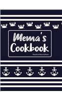 Mema's Cookbook Nautical Navy Edition