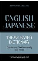 Theme-based dictionary British English-Japanese - 5000 words