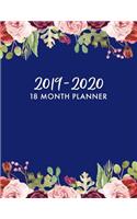 2019-2020 18 Month Planner: July 2019 - December 2020 Weekly and Monthly Planner + Comes with to Do List and Holidays, Flower Border, 8.5 X 11