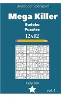 Mega Killer Sudoku Puzzles - Easy 200 vol. 1