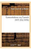 Lamentations Sur l'Année 1855