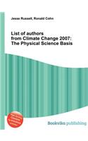 List of Authors from Climate Change 2007: The Physical Science Basis(English)