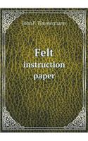 Felt Instruction Paper