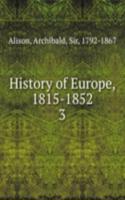 History of Europe, 1815-1852