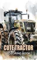 Cute Tractor Coloring Book