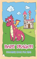 Baby Dragon Coloring Book For Kids