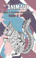 Livres à colorier pour adultes - Fleurs et motifs - Animaux