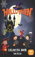 Halloween Coloring Book For Kids Ages 2-4