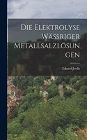 Die Elektrolyse Wässriger Metallsalzlösungen