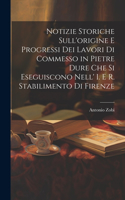 Notizie Storiche Sull'origine E Progressi Dei Lavori Di Commesso in Pietre Dure Che Si Eseguiscono Nell' I. E R. Stabilimento Di Firenze