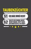 Taubenzüchter §1 Ich Habe Immer Recht §2 Sollte Ich Einmal Nicht Recht Haben, Tritt Ganz Automatisch §1 In Kraft