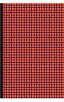 Krisp Lined Journal Notebook for Writing - 180 Classic Cream A5 Blank Pages: (1 Coral Pink Dots Black Pattern for Men, Women and Kids)