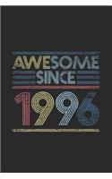 Awesome Since 1996: Dotted Bullet Grid Notebook / Journal (6 X 9) - Birthday Gift and Anniversary Gift